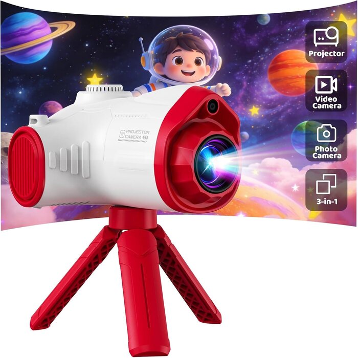 3-in-1 Kinderkamera mit Projektor & 48 MP - Jetzt bis zu 40% sparen!