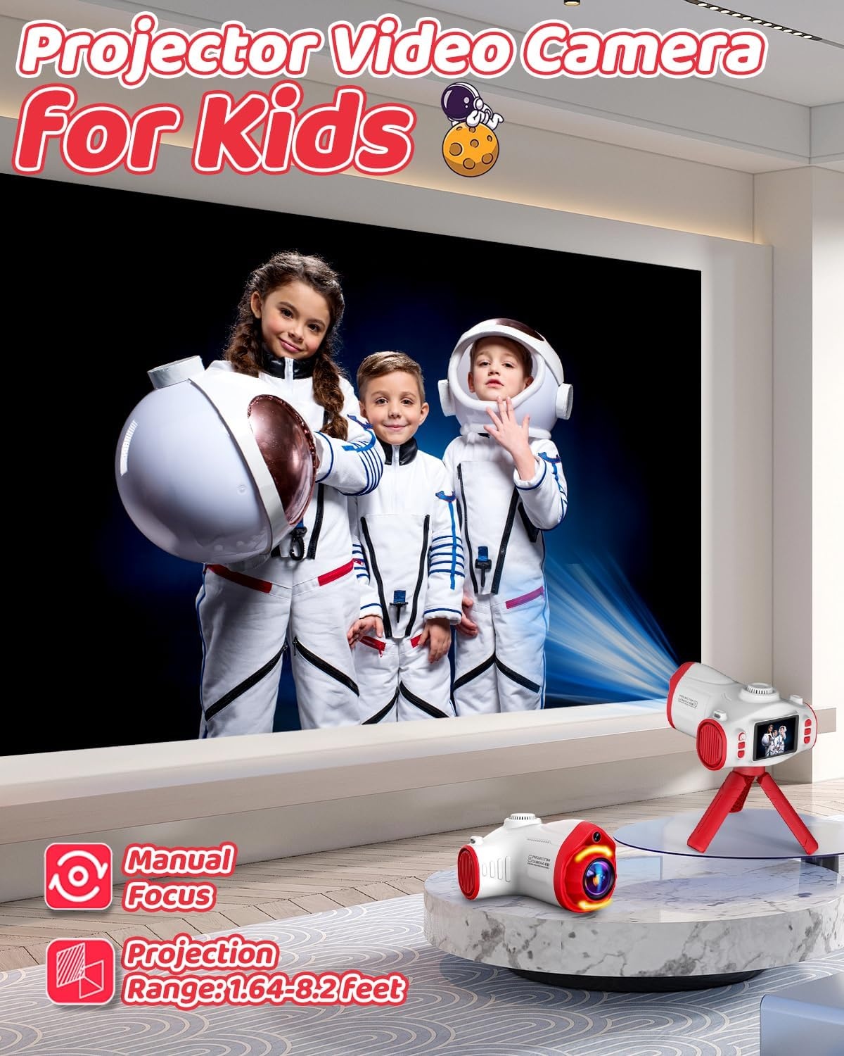 3-in-1 Kinderkamera mit Projektor & 48 MP - Jetzt bis zu 40% sparen!