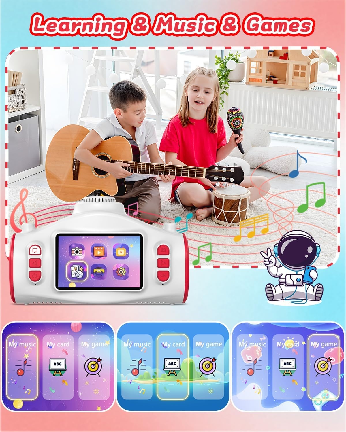 3-in-1 Kinderkamera mit Projektor & 48 MP - Jetzt bis zu 40% sparen!