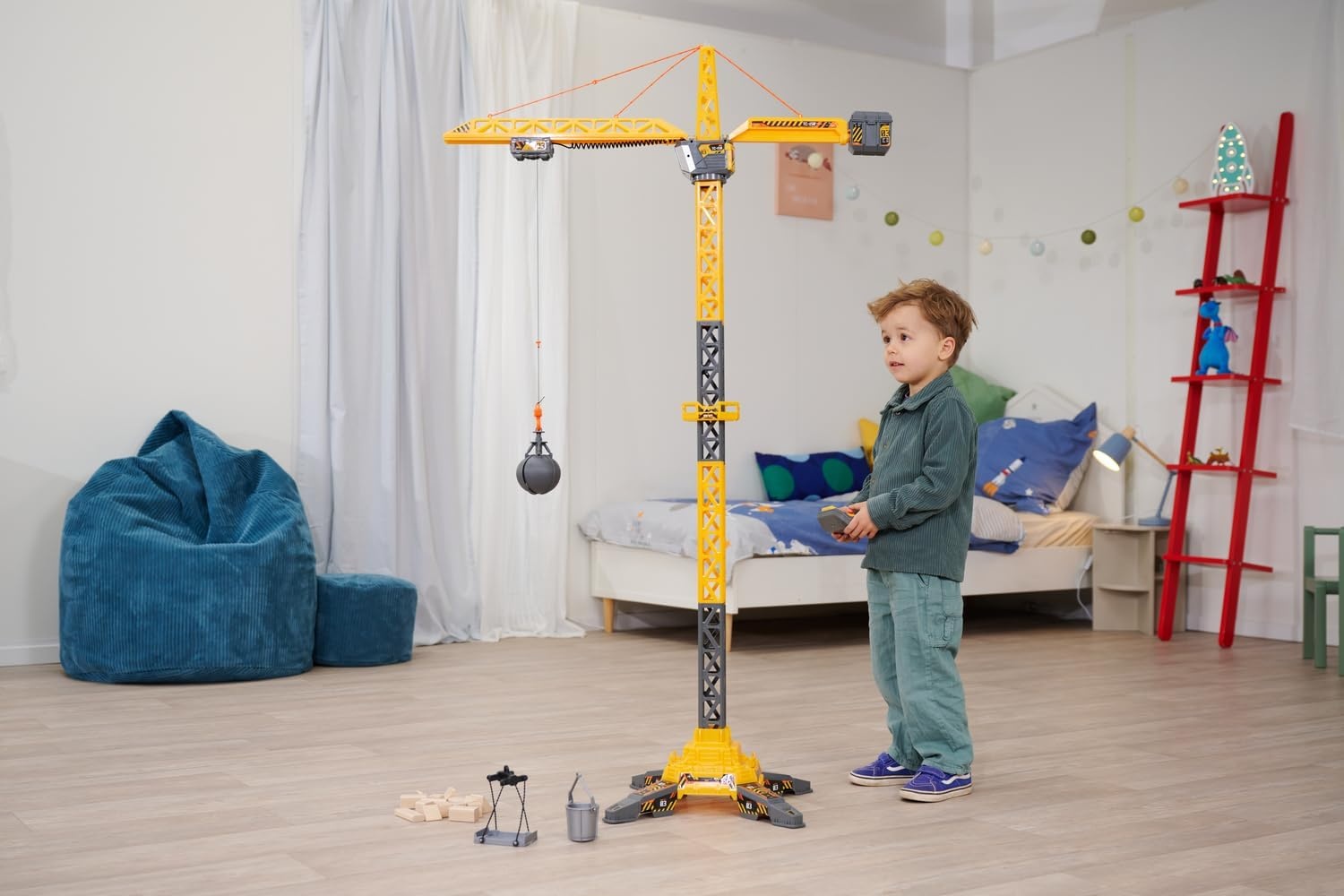 Riesiger RC-Spielzeugkran 150 cm - Ferngesteuert mit Licht - bis zu 40% sparen