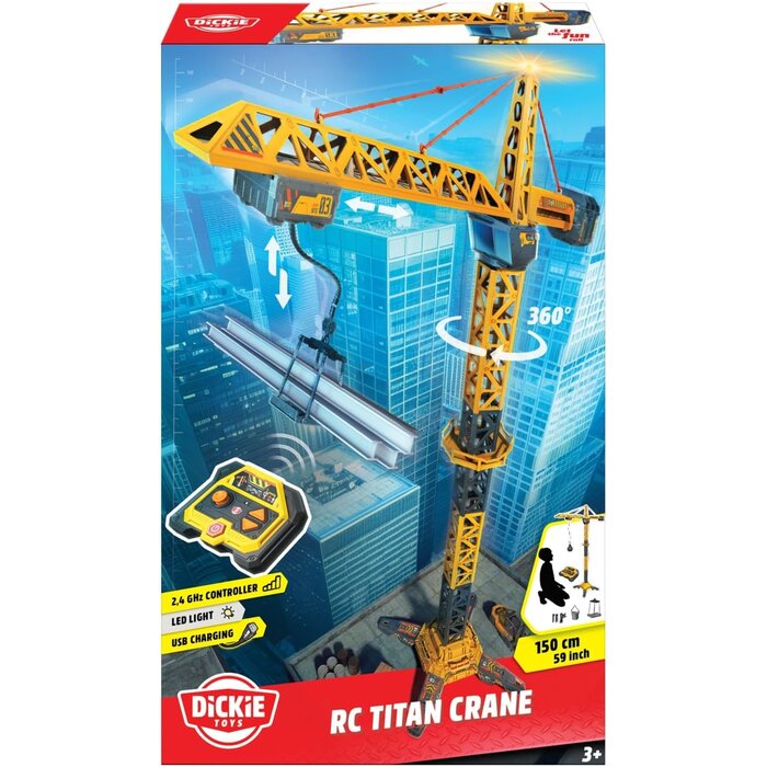 Riesiger RC-Spielzeugkran 150 cm - Ferngesteuert mit Licht - bis zu 40% sparen