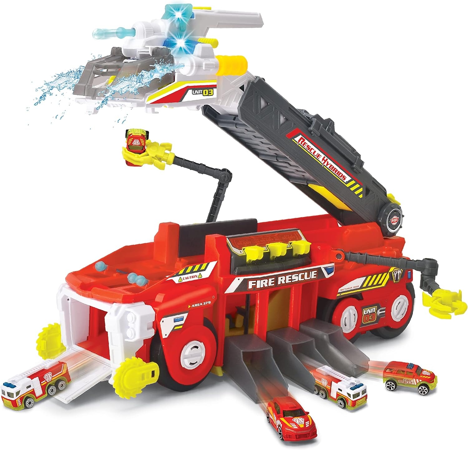 Feuerwehrauto Rescue Hybrids 55 cm - Licht, Sound & Wasser - bis zu 40% Rabatt