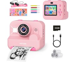 Sofortbildkamera für Kinder mit 32GB SD-Karte - Pink - bis zu 45% Rabatt