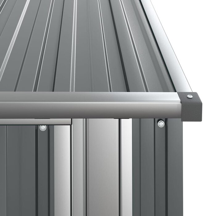 Vidaxl Gartenschrank aus Stahl - Grau, 118,5x209,5 cm - bis zu 41% günstiger
