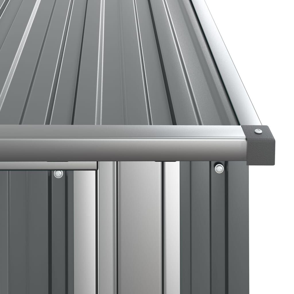 Vidaxl Gartenschrank aus Stahl - Grau, 118,5x209,5 cm - bis zu 41% günstiger