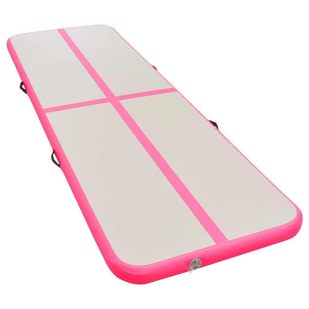 Vidaxl Aufblasbare Airtrack Matte 600x100x10cm - Pink/Grau - bis zu 42% Rabatt