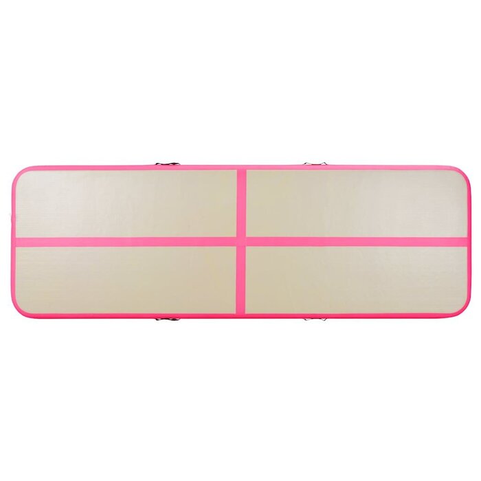 Vidaxl Aufblasbare Airtrack Matte 600x100x10cm - Pink/Grau - bis zu 42% Rabatt