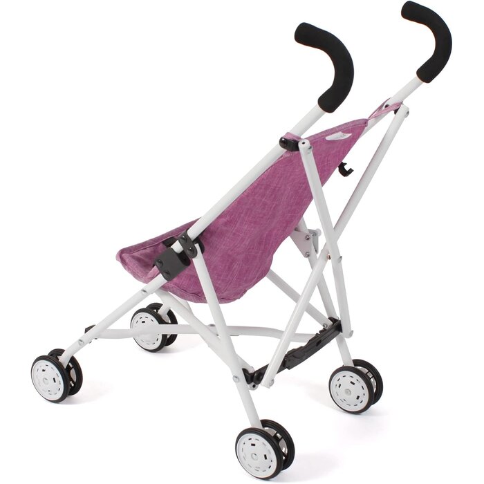 Puppenbuggy in Jeans-Optik Pink - bis zu 36% Rabatt