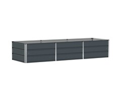 Vidaxl Design-Pflanzkübel aus Stahl, 240 cm, Anthrazit - bis zu 46 % sparen