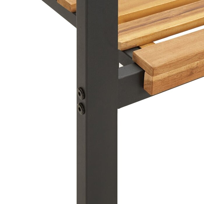 Vidaxl Stapelbare Gartenstühle Akazie & Metall, 2er-Set - bis zu 41% sparen