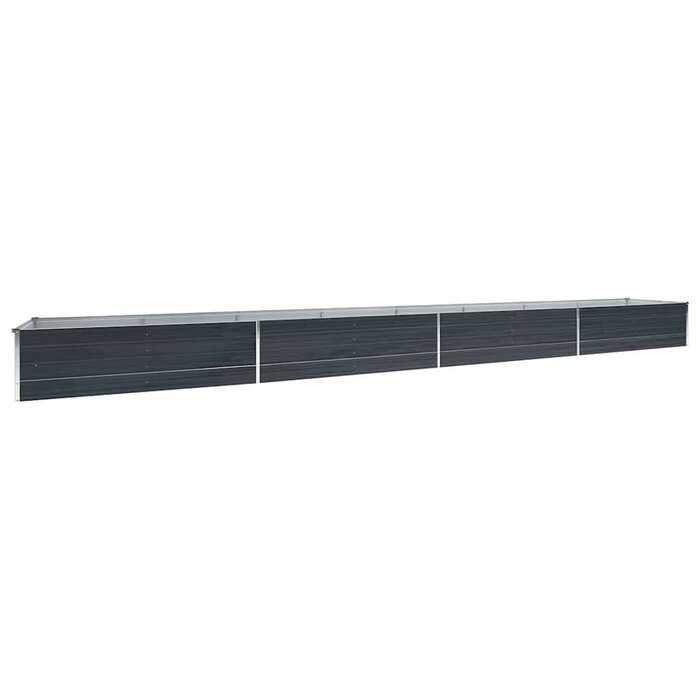 Vidaxl Großes Hochbeet verzinkter Stahl 600x80x45cm - Anthrazit - bis zu 41% sparen