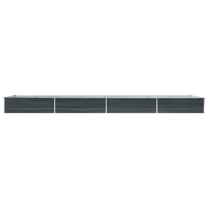 Vidaxl Großes Hochbeet verzinkter Stahl 600x80x45cm - Anthrazit - bis zu 41% sparen