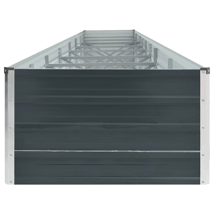 Vidaxl Großes Hochbeet verzinkter Stahl 600x80x45cm - Anthrazit - bis zu 41% sparen