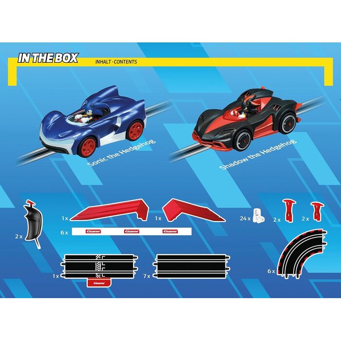 Carrera Rennbahn Sonic vs. Shadow - Batteriebetrieben - bis zu 39% Rabatt