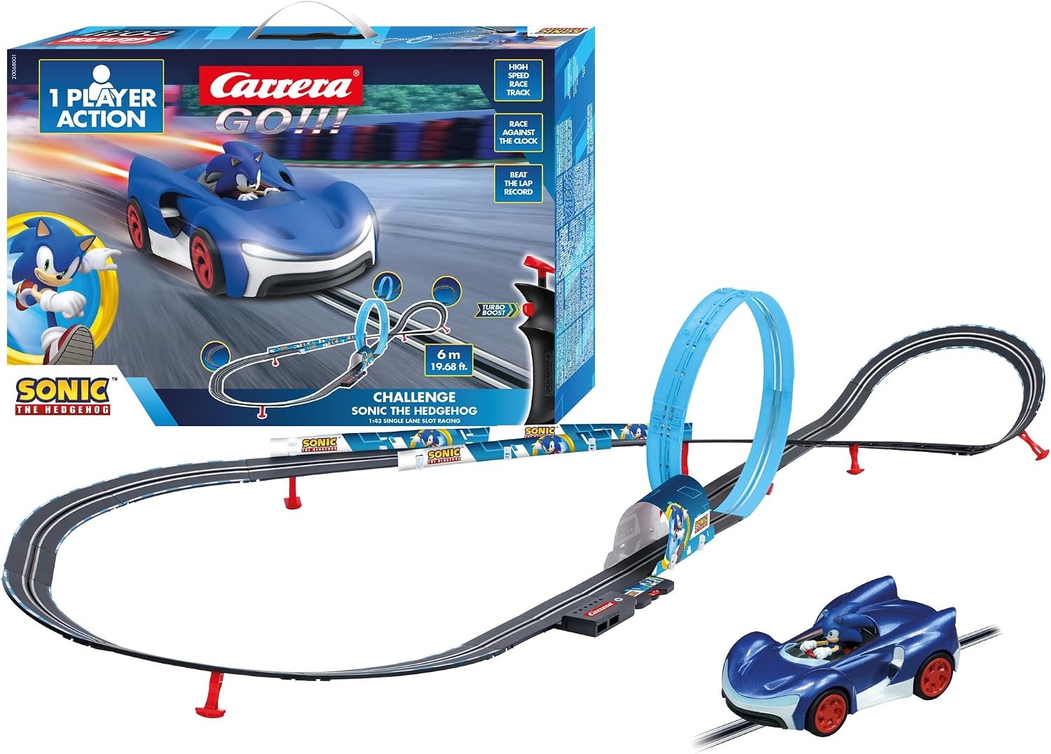 Carrera Rennbahn Sonic vs. Shadow - Batteriebetrieben - bis zu 39% Rabatt