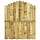 Gartentor 100x125 cm Kiefernholz - Rustikaler Bogen - bis zu 39% Rabatt
