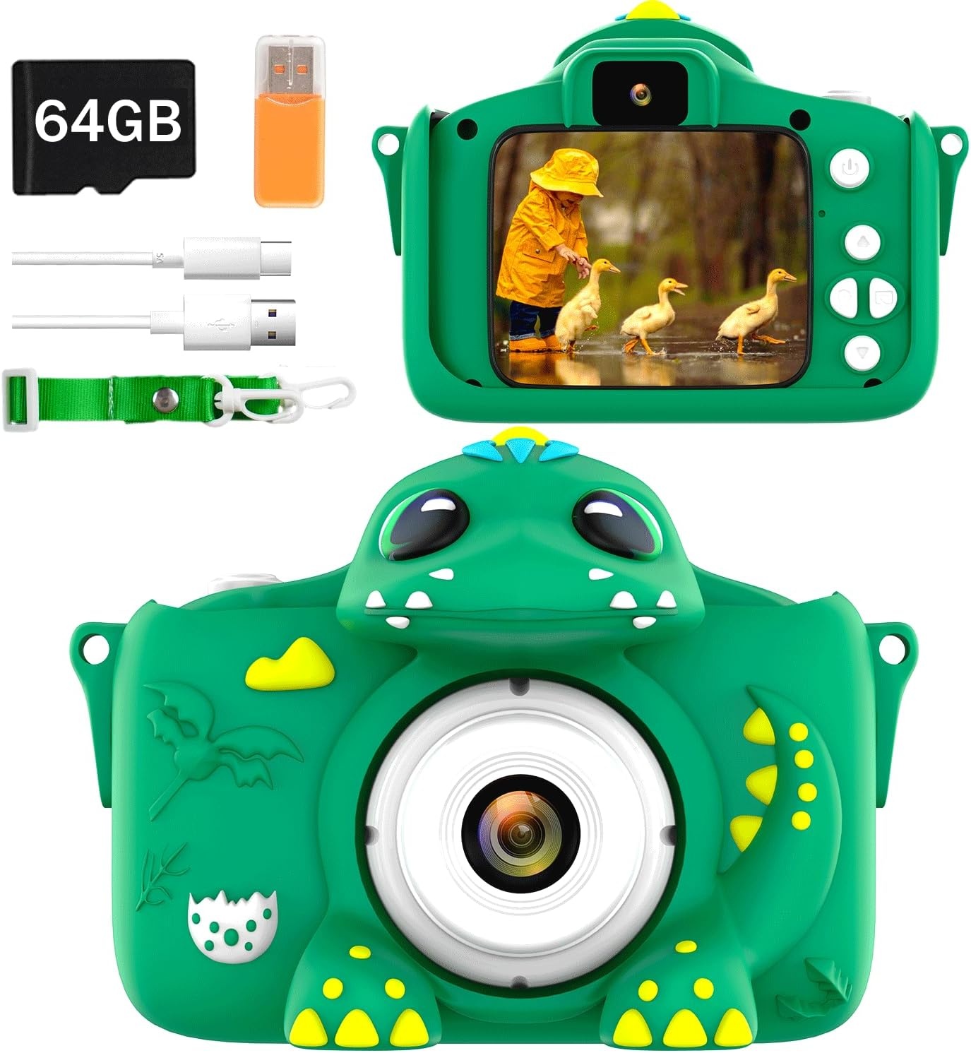 Digitale Kinderkamera Blau 64GB - HD Video & Filter | Bis zu 38% Rabatt