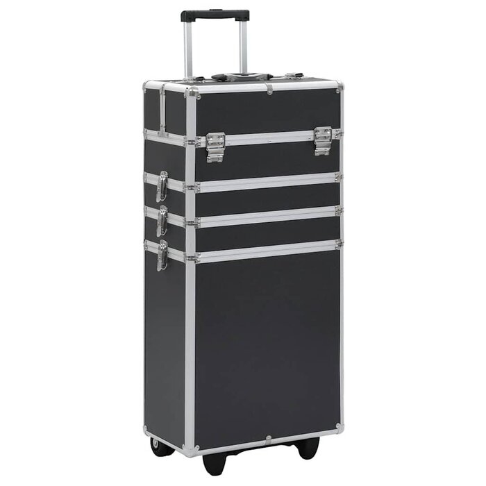 Vidaxl Professioneller Make-up Trolley - Schwarz - bis zu 41% Rabatt!