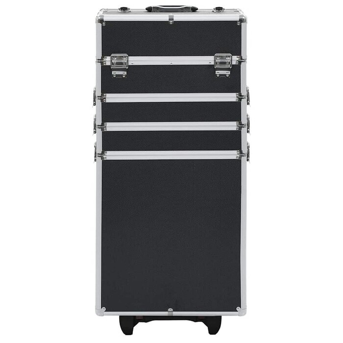 Vidaxl Professioneller Make-up Trolley - Schwarz - bis zu 41% Rabatt!