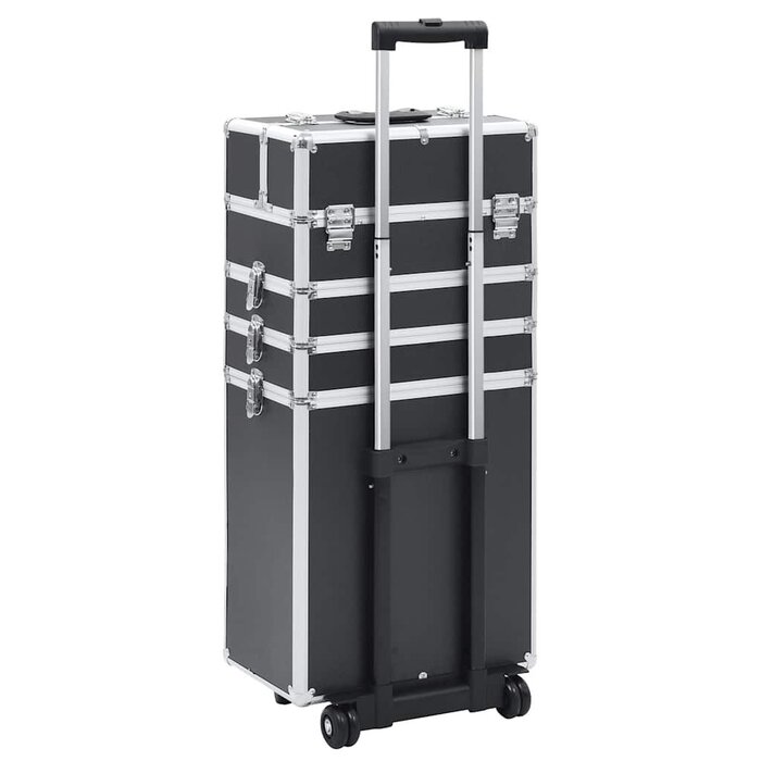 Vidaxl Professioneller Make-up Trolley - Schwarz - bis zu 41% Rabatt!
