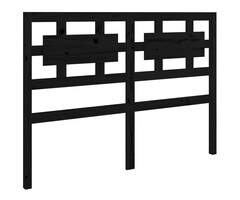 Vidaxl Bett-Kopfteil aus massivem Kiefernholz, 165,5 cm - Schwarz - bis zu 35% Rabatt