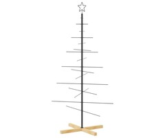 Vidaxl Weihnachtsbaum aus Metall, 150 cm - Schwarz | Jetzt bis zu 53% sparen