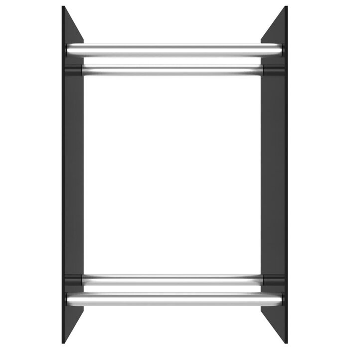 Vidaxl Modernes Kaminholzregal aus Stahl & Glas, 40x60 cm - bis zu 33% reduziert