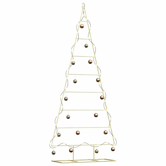 Vidaxl Weihnachtsbaum Deko-Gestell aus Metall 210 cm - Schwarz - bis zu 33% reduziert