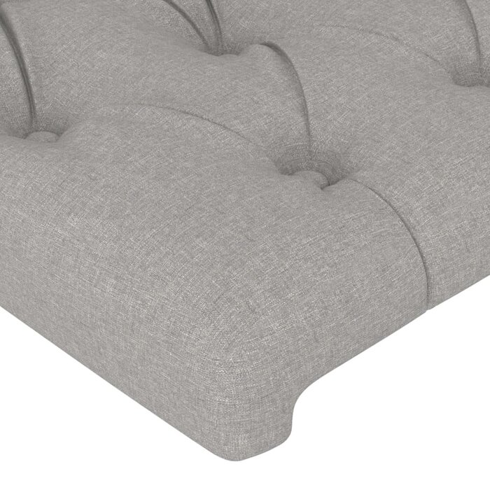 Vidaxl Bettkopfteil 90x7x78/88 cm in Hellgrau - Jetzt bis zu 33% sparen