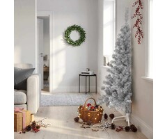 Vidaxl Halber künstlicher Weihnachtsbaum 150 cm Rosa - bis zu 42% Rabatt