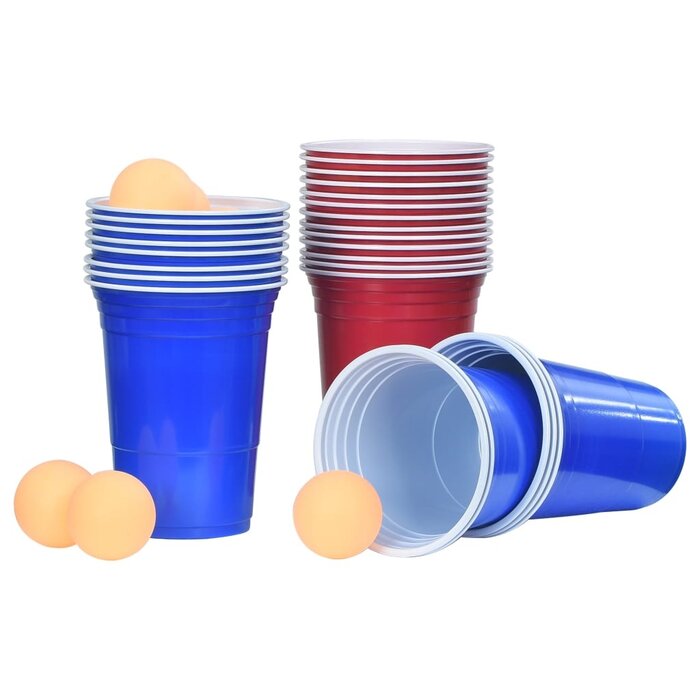 Vidaxl Beer Pong Set mit 100 Bechern und 6 Bällen - Party-Spaß bis zu 34% günstiger