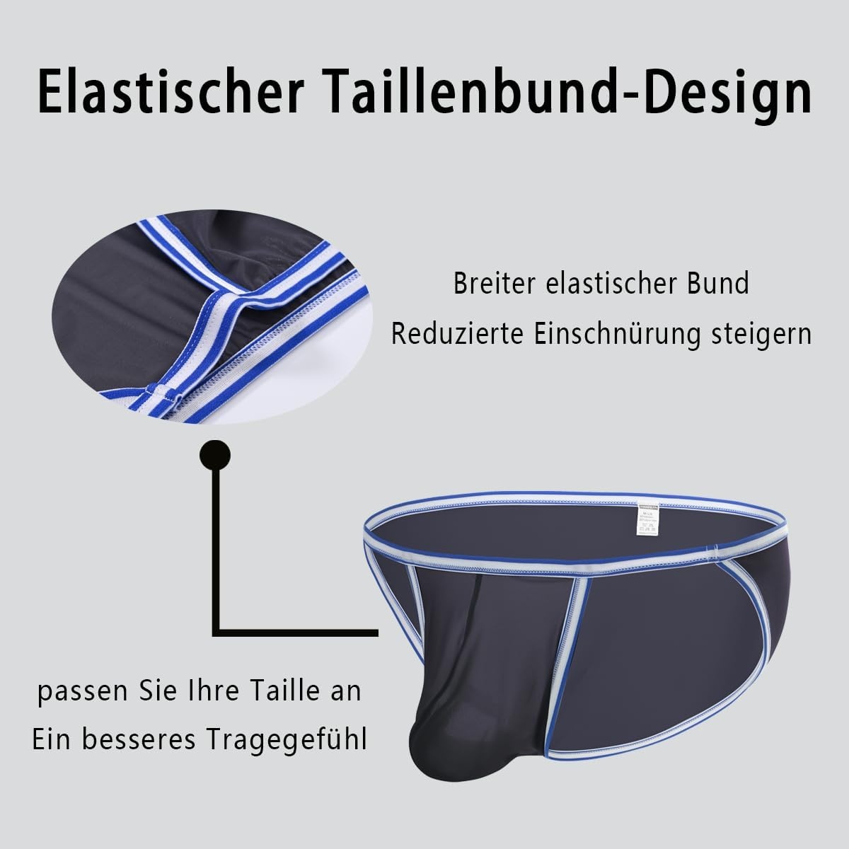 Bequeme Herrenslips mit Komfort-Beutel - bis zu 26% Rabatt