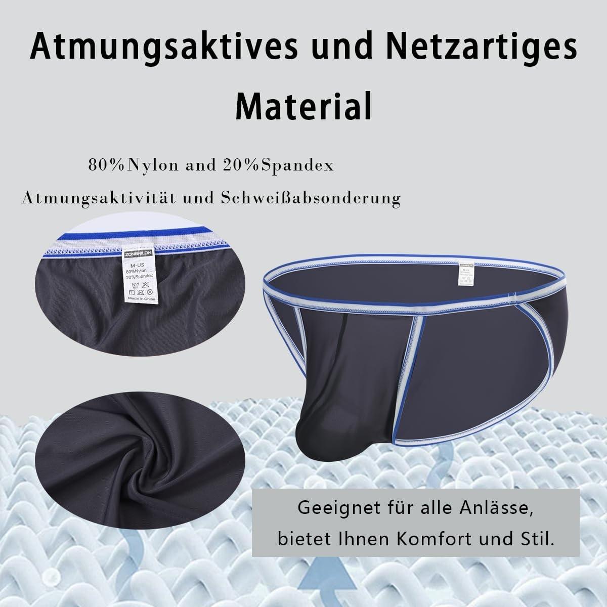 Bequeme Herrenslips mit Komfort-Beutel - bis zu 26% Rabatt