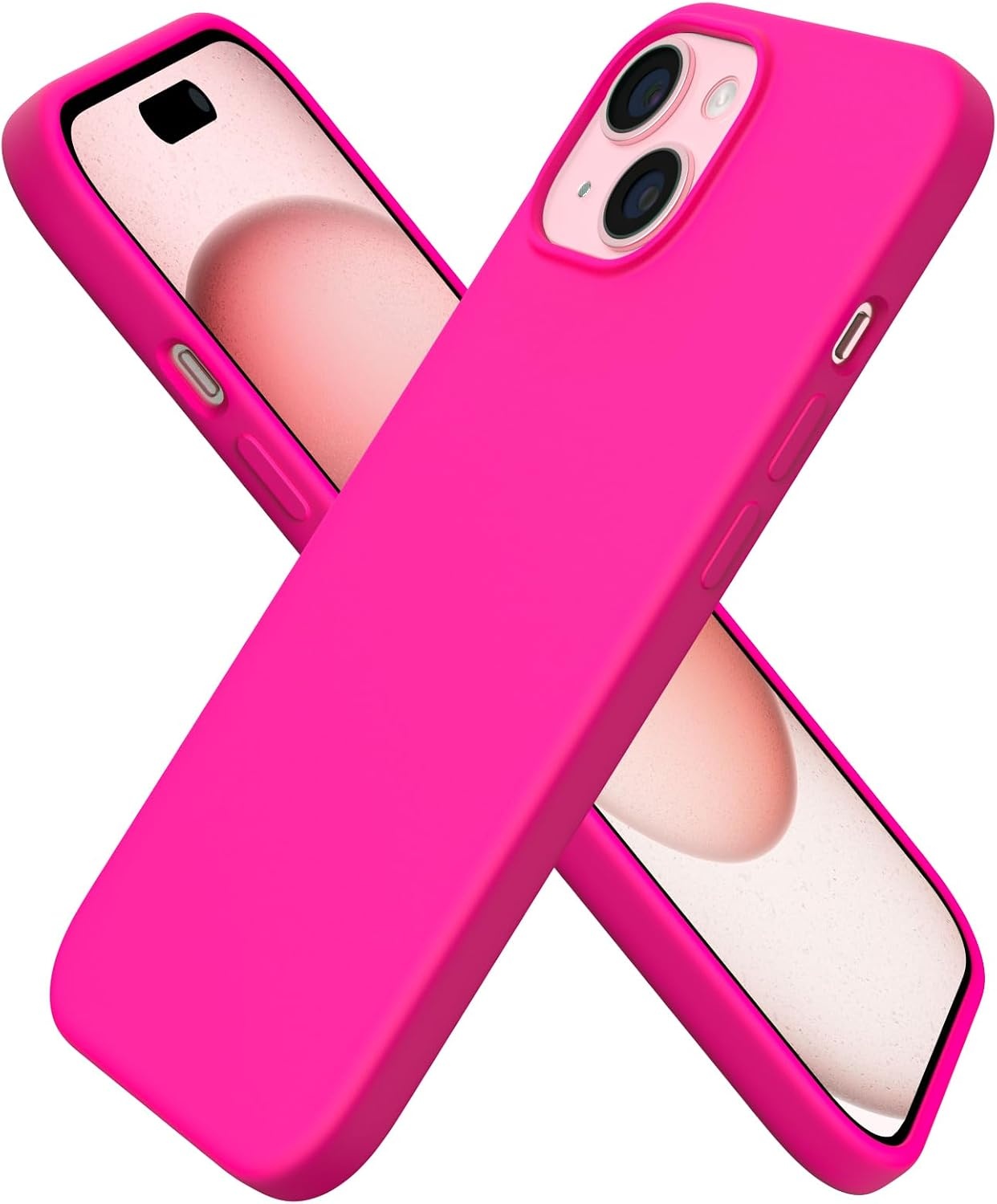 Silikonhülle für iPhone 15 - Rot - Ultradünn & Kratzfest - bis zu 26% Rabatt