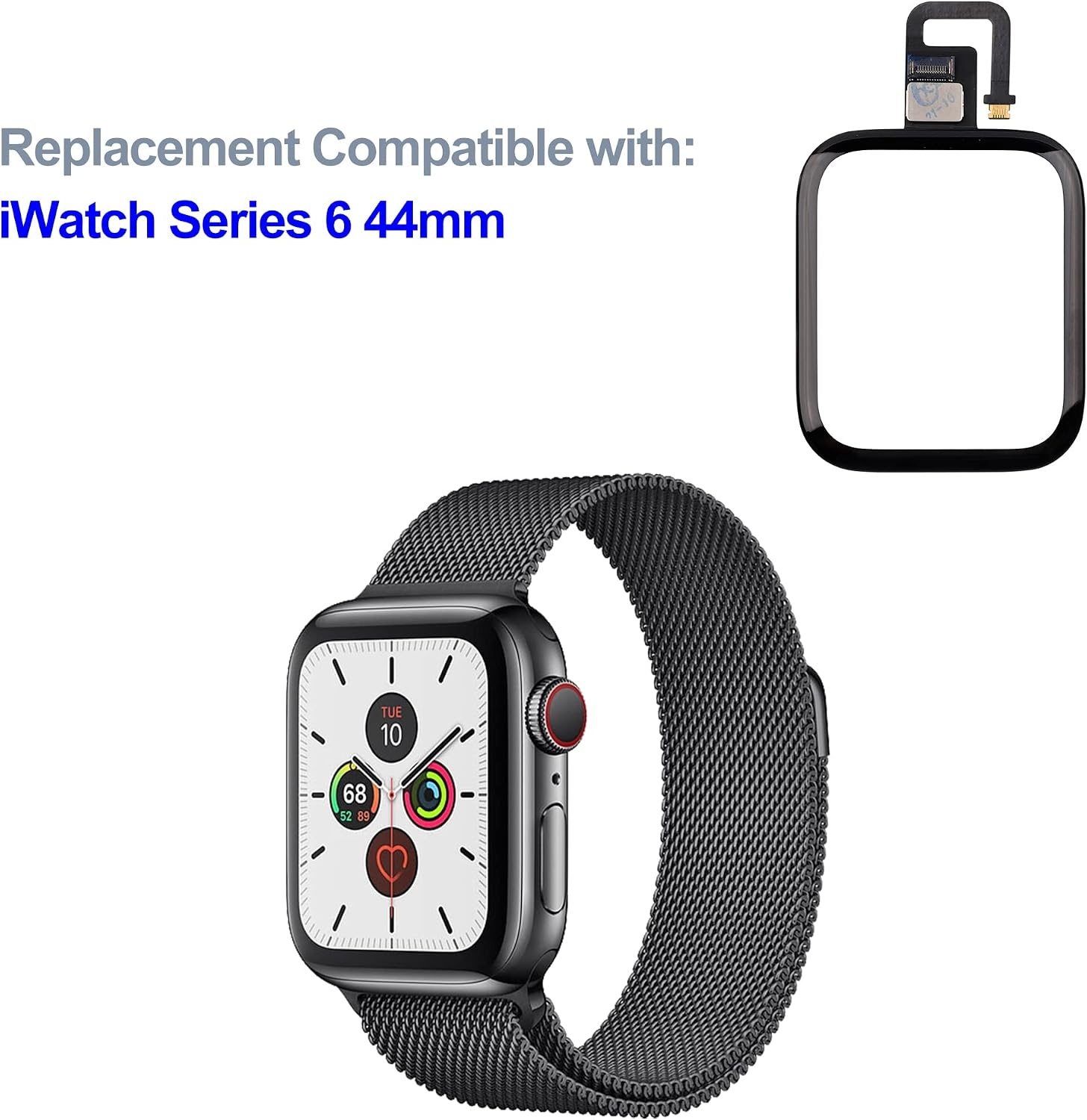 Frontglas Ersatzset für iWatch 6 44mm - Bis zu 26% Rabatt