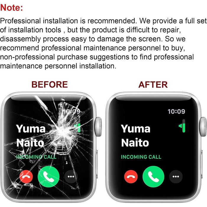 Frontglas Ersatzset für iWatch 6 44mm - Bis zu 26% Rabatt