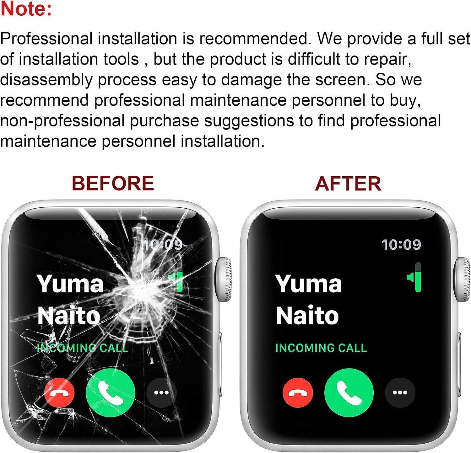Frontglas Ersatzset für iWatch 6 44mm - Bis zu 26% Rabatt