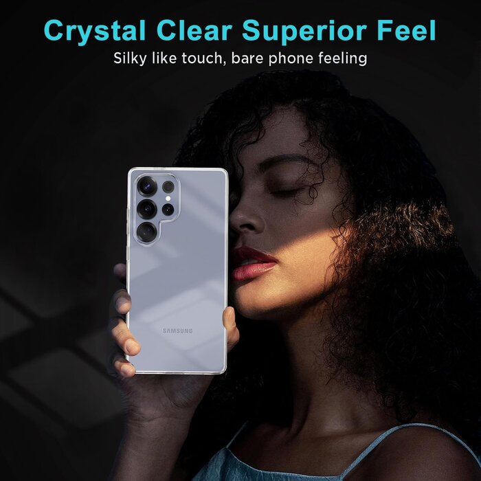 360-Grad Schutzhülle für Samsung Galaxy S25 Ultra - Transparent, bis zu 26% Rabatt