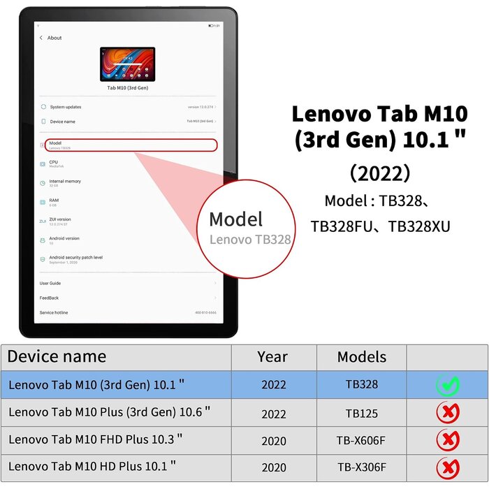 Tastatur-Hülle für Lenovo Tab M10 3. Gen - QWERTZ - Schwarz - bis zu 28% Rabatt