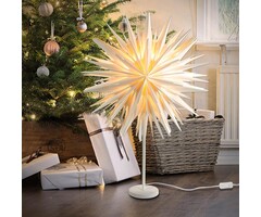 Eanloly Stehender LED-Weihnachtsstern 45 cm, Weiß - bis zu 28% Rabatt im Outlet