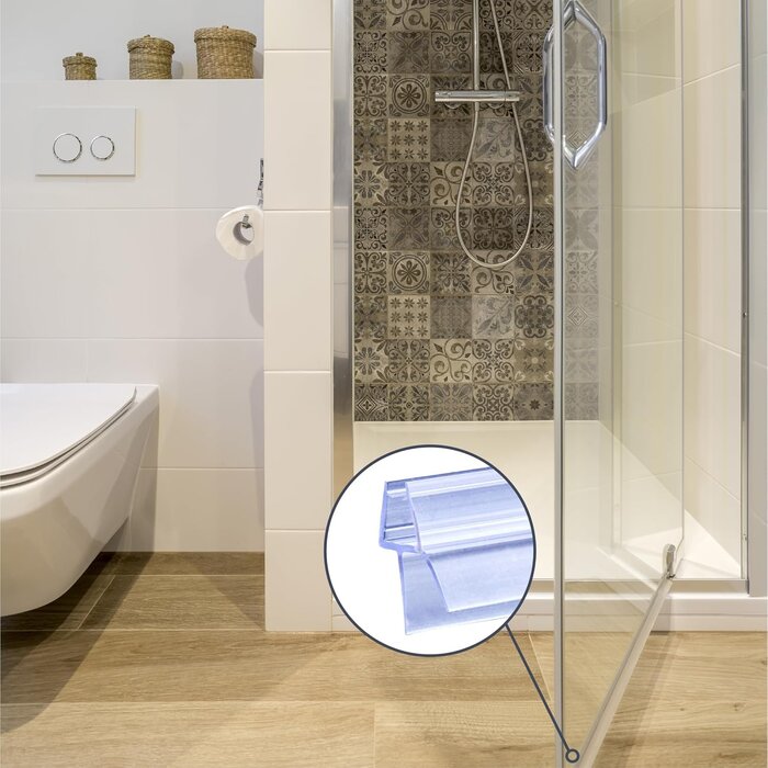 Duschdichtung Z-Profil für 4-6 mm Glas, 2x 80 cm, Transparent - bis zu 27% sparen