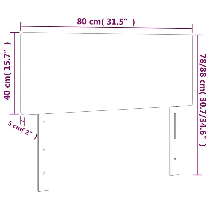 Vidaxl Stilvolles Bett-Kopfteil Schwarz 80x88 cm - Jetzt bis zu 36% günstiger