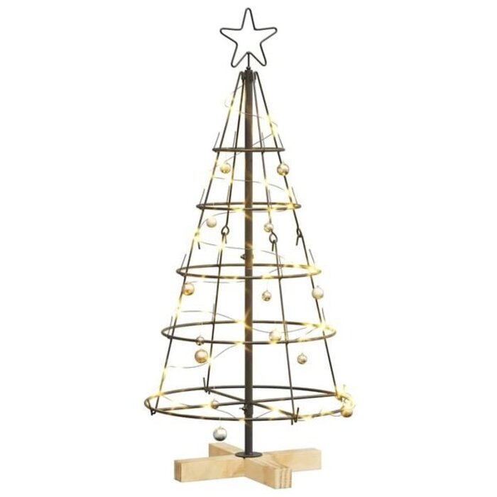 Vidaxl Weihnachtsbaum-Kegel aus Stahl, 90 cm, Schwarz - bis zu 45% Rabatt