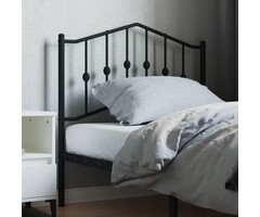 Vidaxl Bettkopfteil 90 cm aus Metall, Schwarz - Jetzt bis zu 31% reduziert