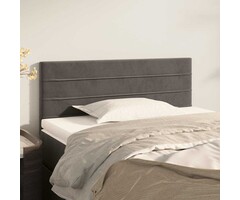 Vidaxl Bettkopfteil 90x5x78/88 cm in Dunkelgrau - Samt - bis zu 42% Rabatt