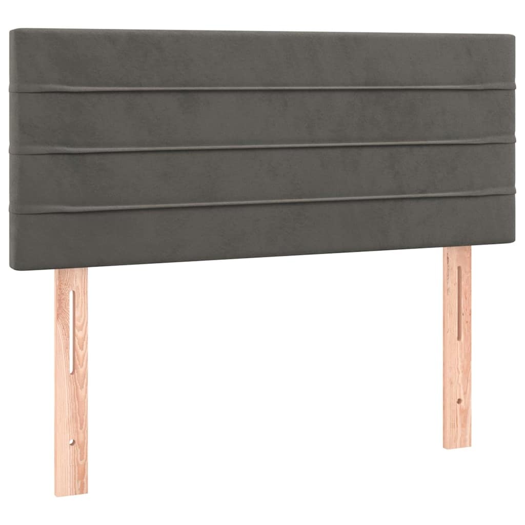 Vidaxl Bettkopfteil 90x5x78/88 cm in Dunkelgrau - Samt - bis zu 42% Rabatt