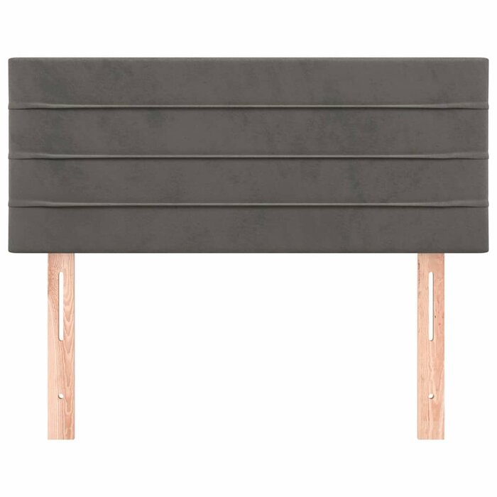 Vidaxl Bettkopfteil 90x5x78/88 cm in Dunkelgrau - Samt - bis zu 42% Rabatt