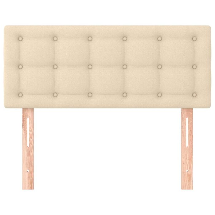 Vidaxl Stoff Bettkopfteil 80x78/88 cm Creme - Jetzt bis zu 48% reduziert