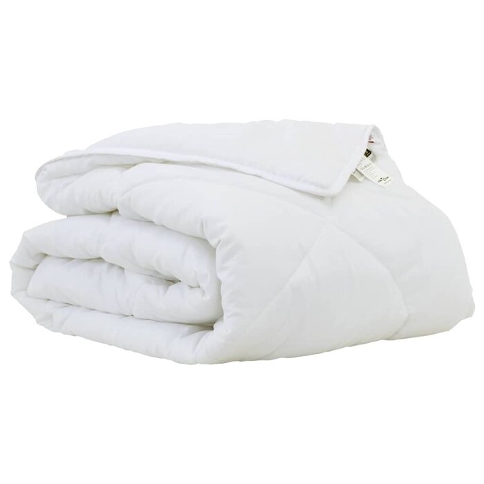 Vidaxl Gemütliche Steppbettdecke 135x200 cm - Weiß - bis zu 45% sparen!