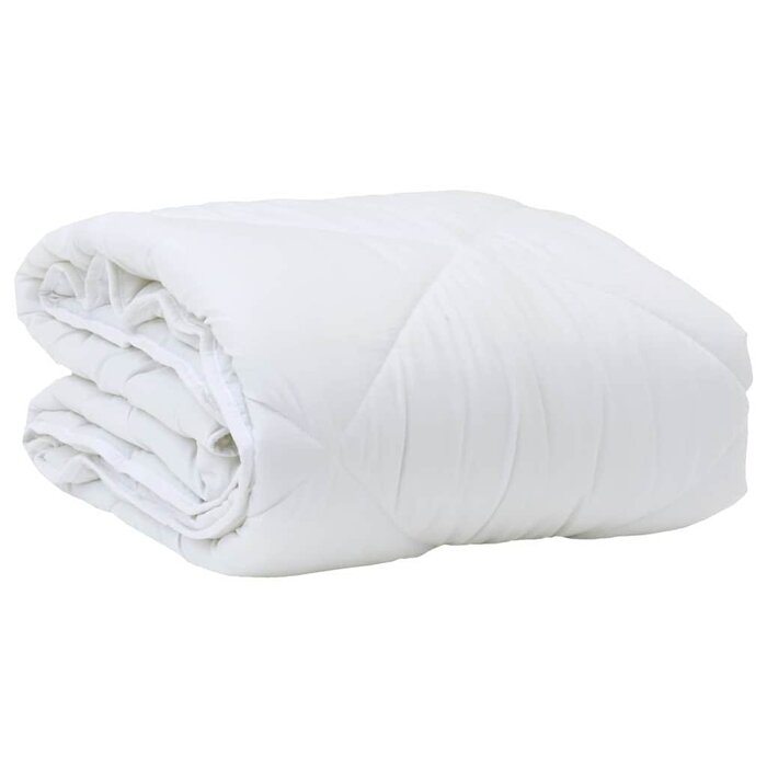 Vidaxl Gemütliche Steppbettdecke 135x200 cm - Weiß - bis zu 45% sparen!